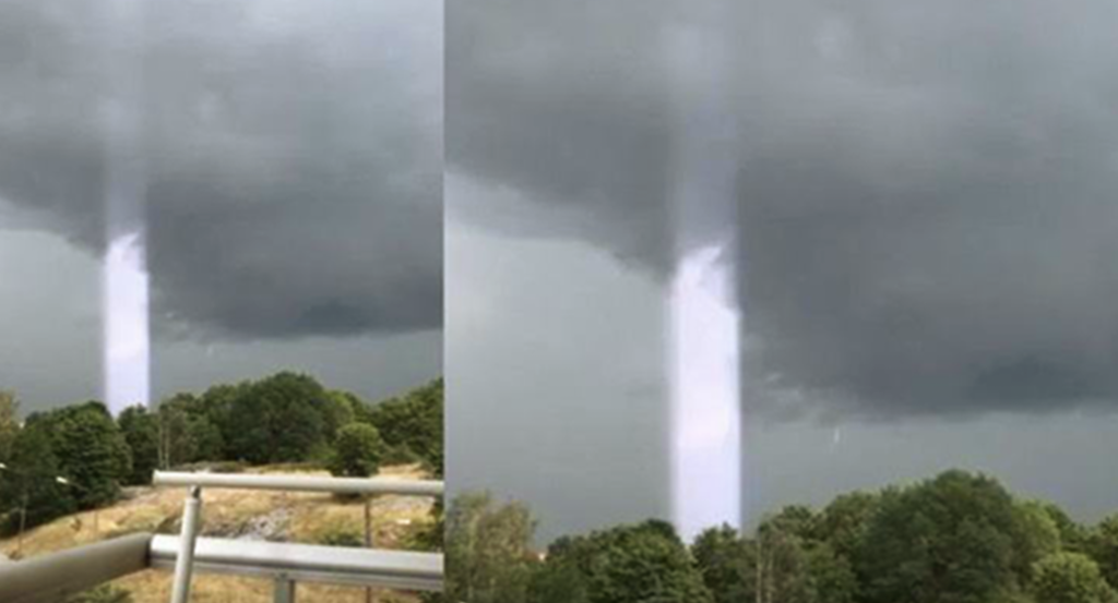 Inexplicable Beam of Light Appears Over Eskilstuna, Sweden