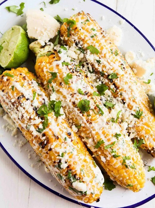 Grilled Mexican Street Corn (Elote)