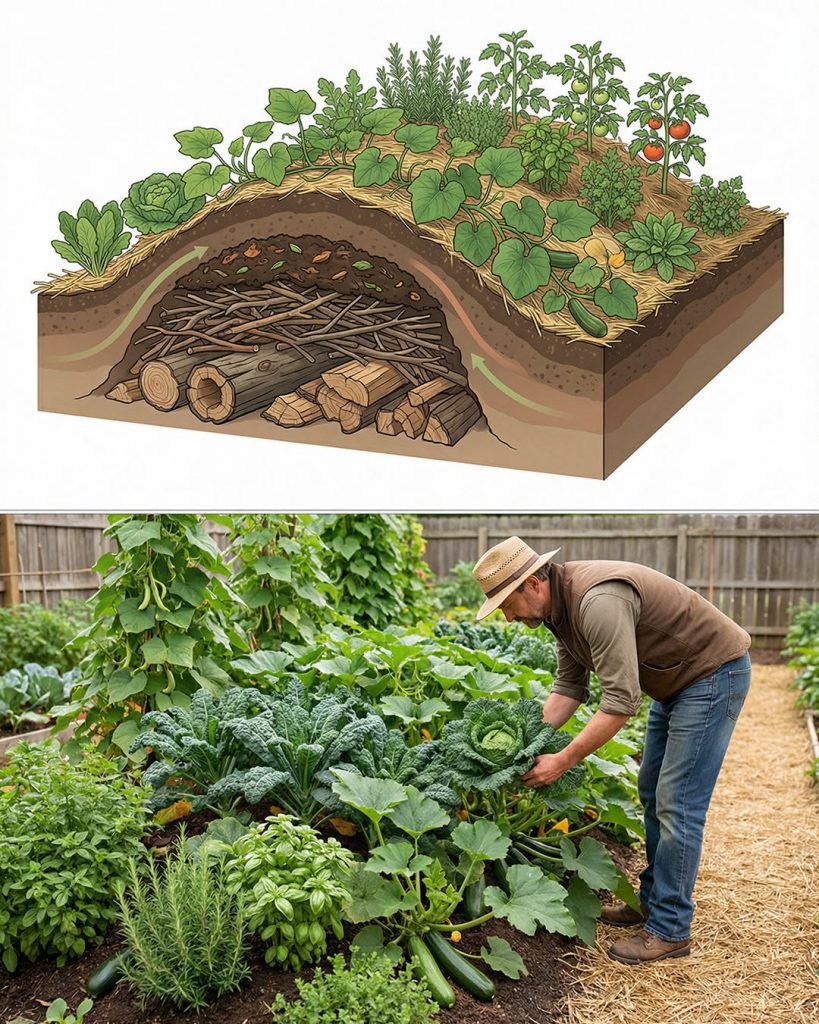 How to Build A Hugelkultur Gardening Bed That Feeds Itself And Thrives For Years